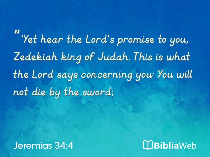 Jeremias 34:4 em imagem para compartilhar