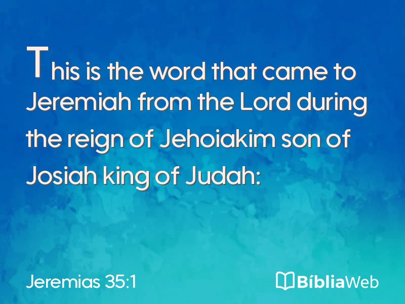Jeremias 35:1 em imagem para compartilhar