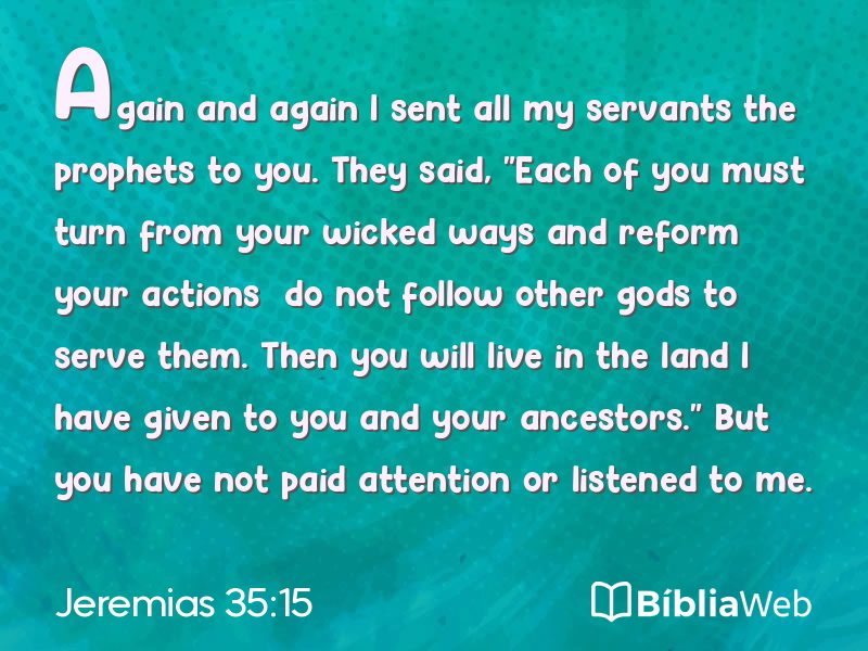 Jeremias 35:15 em imagem para compartilhar