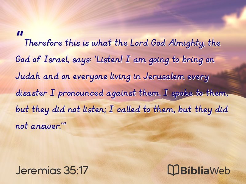 Jeremias 35:17 em imagem para compartilhar