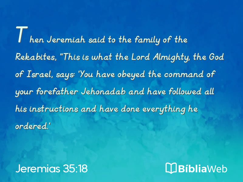 Jeremias 35:18 em imagem para compartilhar