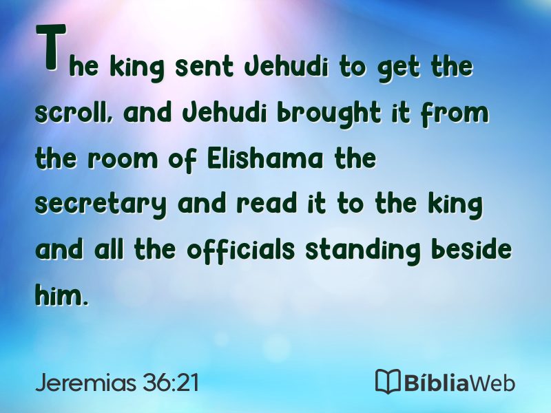 Jeremias 36:21 em imagem para compartilhar