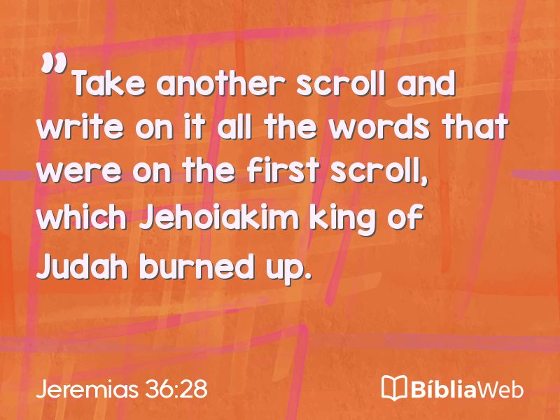 Jeremias 36:28 em imagem para compartilhar