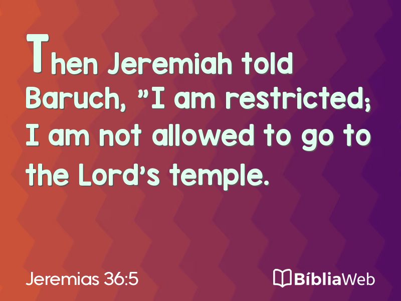 Jeremias 36:5 em imagem para compartilhar