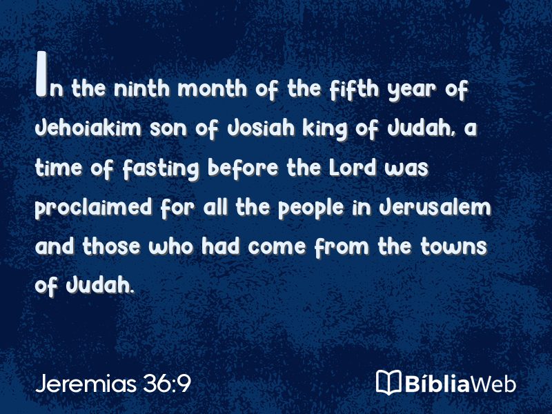 Jeremias 36:9 em imagem para compartilhar