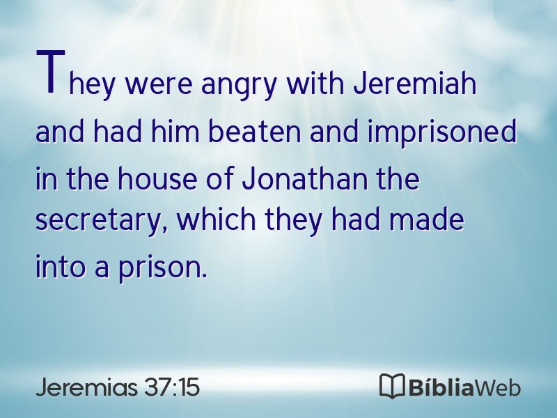 Jeremias 37:15 em imagem para compartilhar