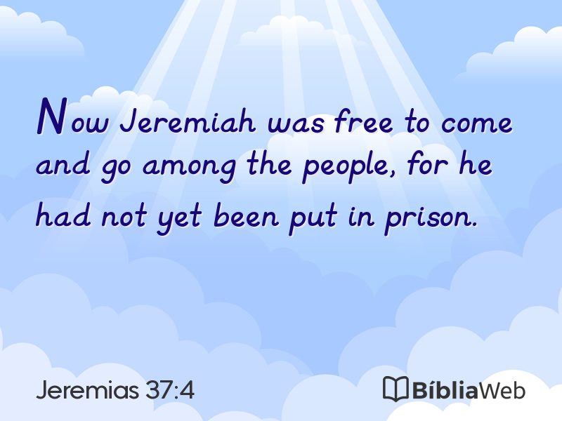 Jeremias 37:4 em imagem para compartilhar
