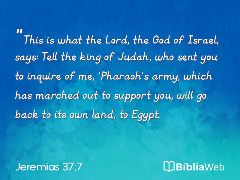 Jeremias 37:7 em imagem para compartilhar