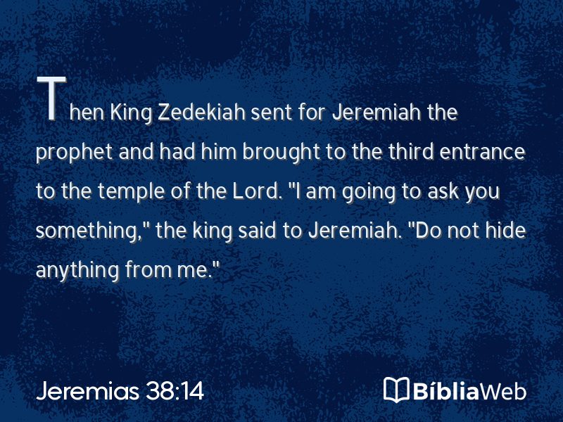 Jeremias 38:14 em imagem para compartilhar