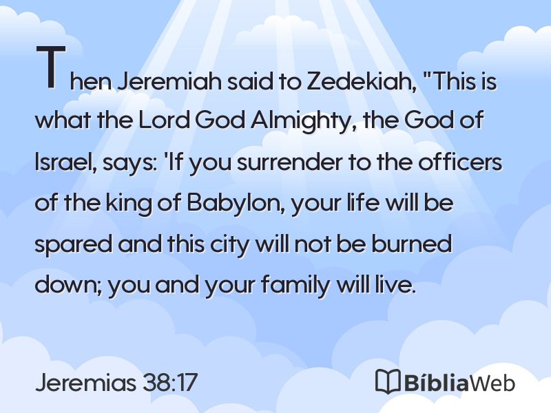 Jeremias 38:17 em imagem para compartilhar