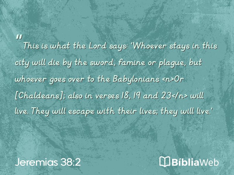 Jeremias 38:2 em imagem para compartilhar