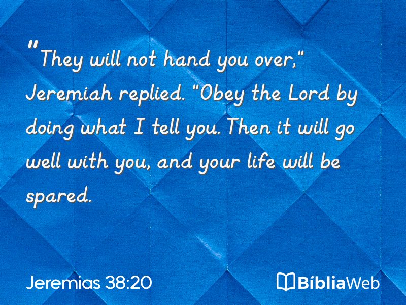 Jeremias 38:20 em imagem para compartilhar