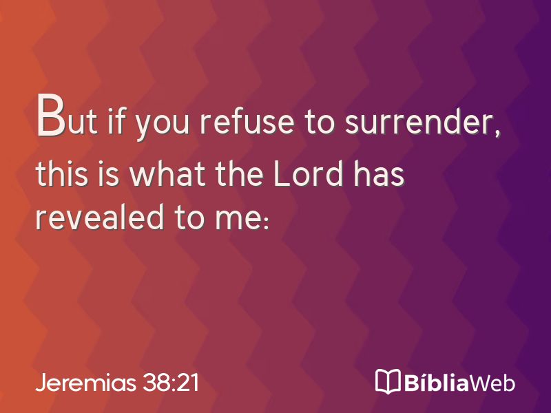 Jeremias 38:21 em imagem para compartilhar