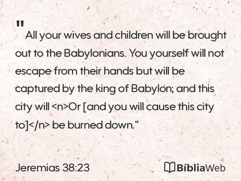 Jeremias 38:23 em imagem para compartilhar