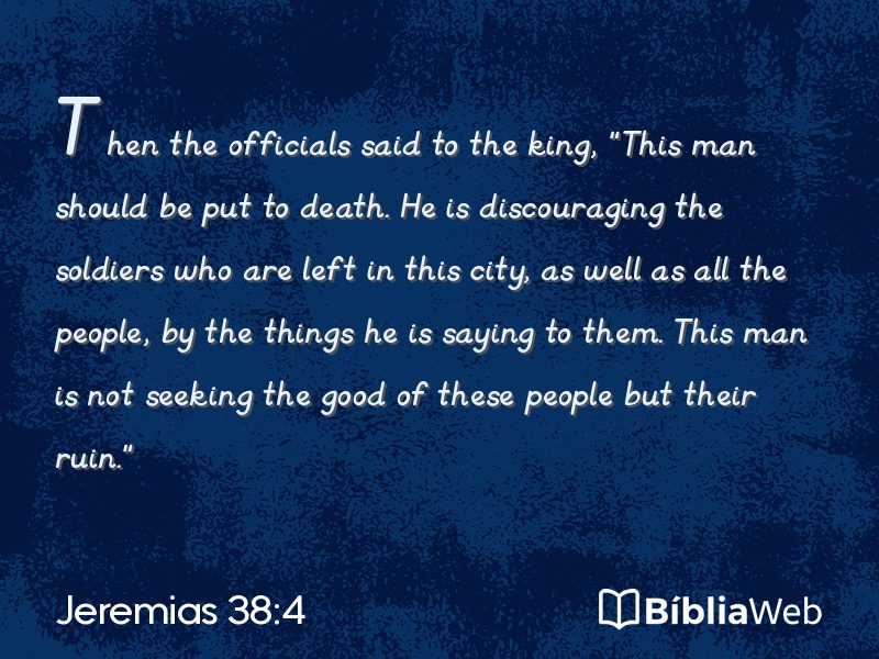 Jeremias 38:4 em imagem para compartilhar