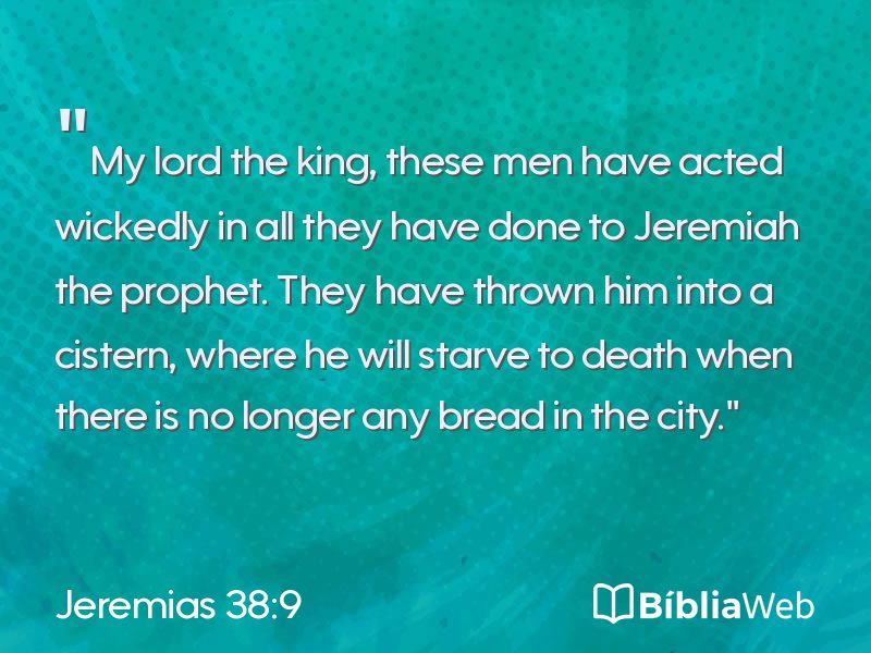 Jeremias 38:9 em imagem para compartilhar