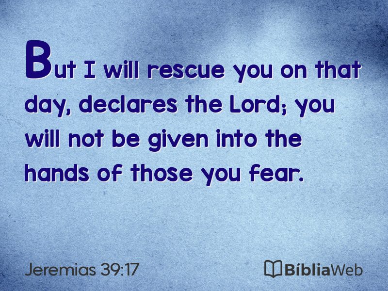Jeremias 39:17 em imagem para compartilhar