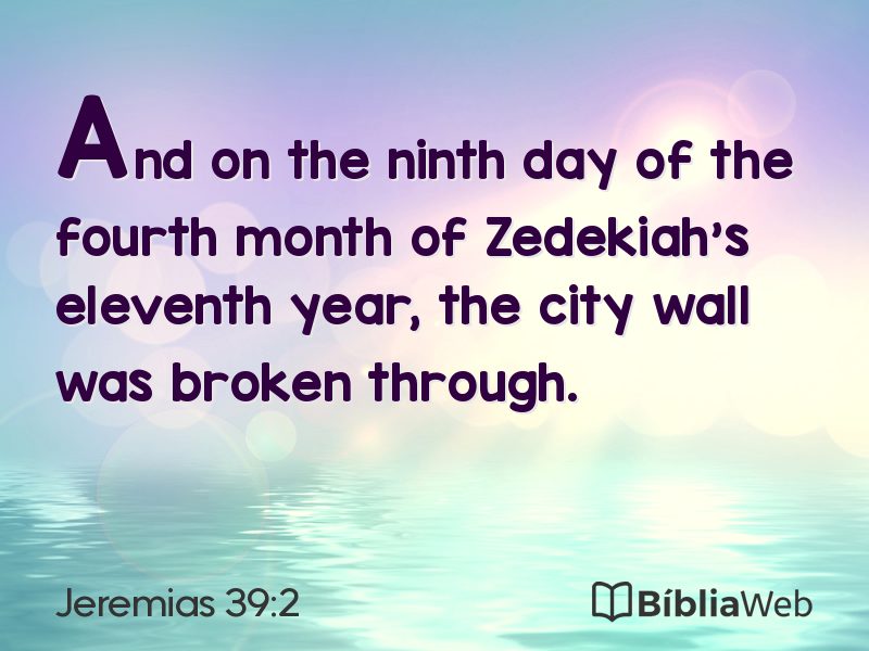 Jeremias 39:2 em imagem para compartilhar