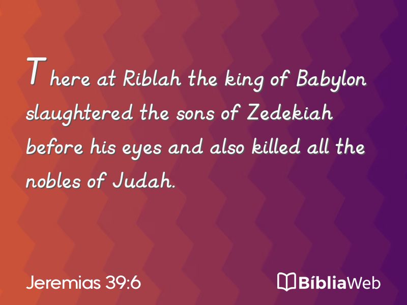 Jeremias 39:6 em imagem para compartilhar