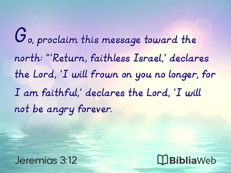 Jeremias 3:12 em imagem para compartilhar
