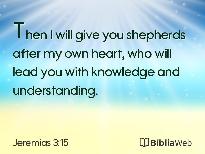 Jeremias 3:15 em imagem para compartilhar