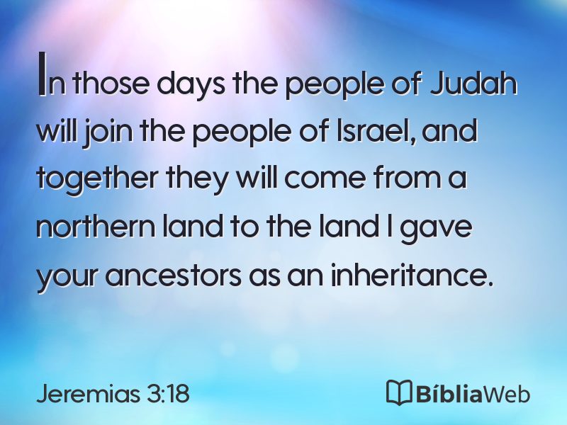 Jeremias 3:18 em imagem para compartilhar