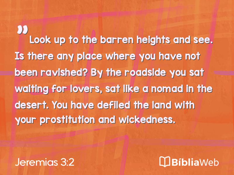 Jeremias 3:2 em imagem para compartilhar