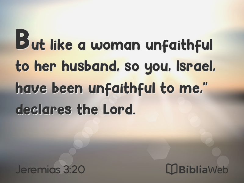 Jeremias 3:20 em imagem para compartilhar