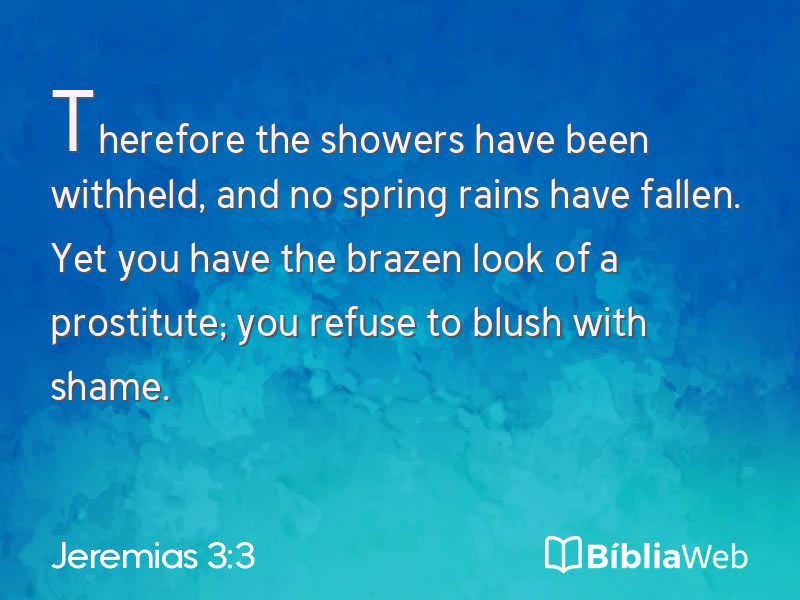 Jeremias 3:3 em imagem para compartilhar
