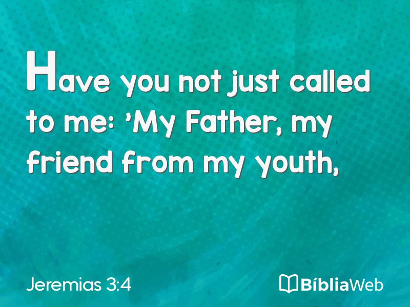 Jeremias 3:4 em imagem para compartilhar