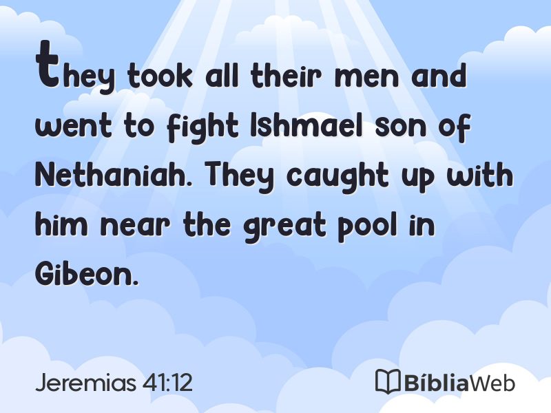 Jeremias 41:12 em imagem para compartilhar