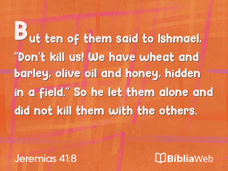 Jeremias 41:8 em imagem para compartilhar