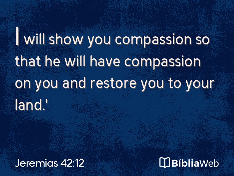 Jeremias 42:12 em imagem para compartilhar