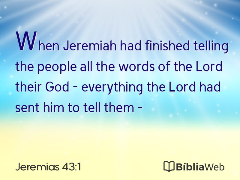 Jeremias 43:1 em imagem para compartilhar