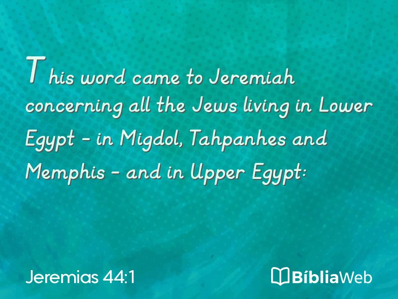 Jeremias 44:1 em imagem para compartilhar