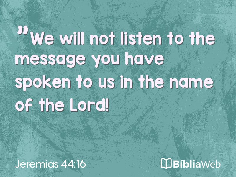 Jeremias 44:16 em imagem para compartilhar