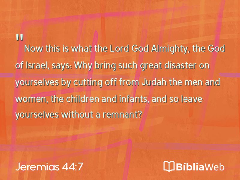 Jeremias 44:7 em imagem para compartilhar