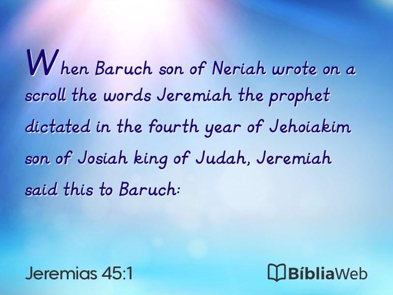 Jeremias 45:1 em imagem para compartilhar