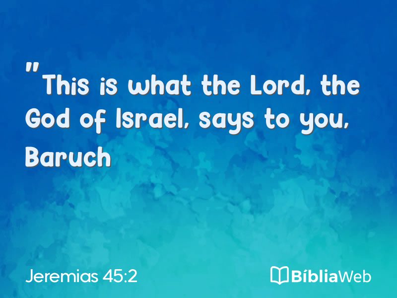 Jeremias 45:2 em imagem para compartilhar