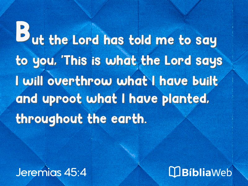Jeremias 45:4 em imagem para compartilhar