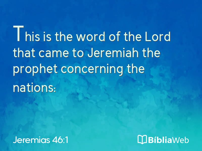 Jeremias 46:1 em imagem para compartilhar
