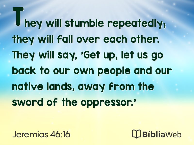 Jeremias 46:16 em imagem para compartilhar