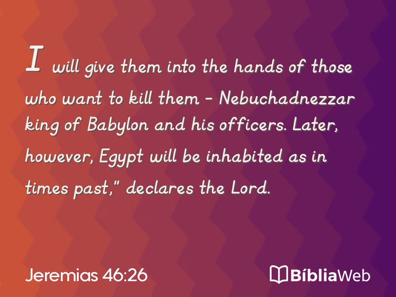 Jeremias 46:26 em imagem para compartilhar