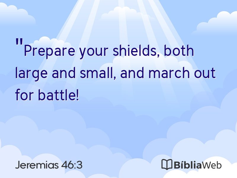 Jeremias 46:3 em imagem para compartilhar