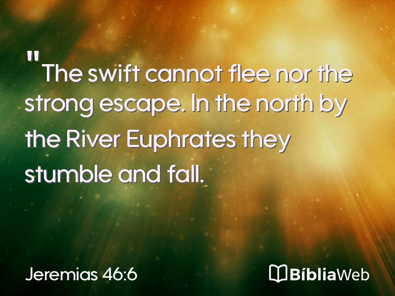 Jeremias 46:6 em imagem para compartilhar