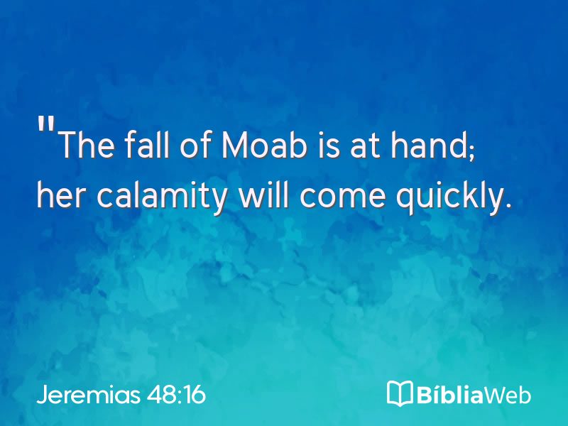 Jeremias 48:16 em imagem para compartilhar