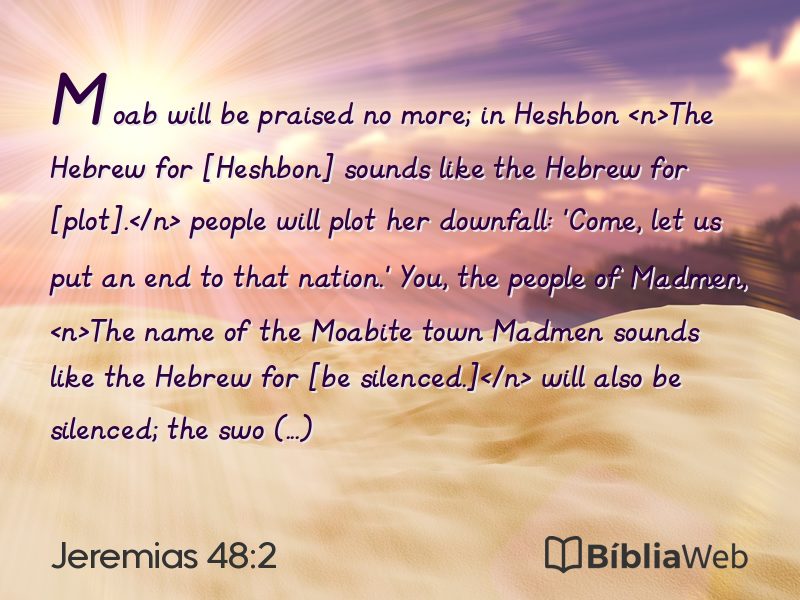 Jeremias 48:2 em imagem para compartilhar