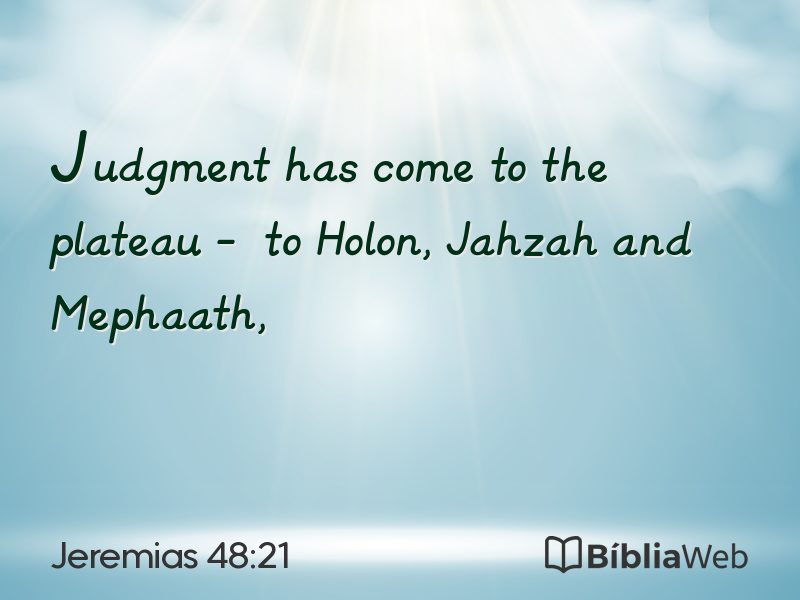Jeremias 48:21 em imagem para compartilhar