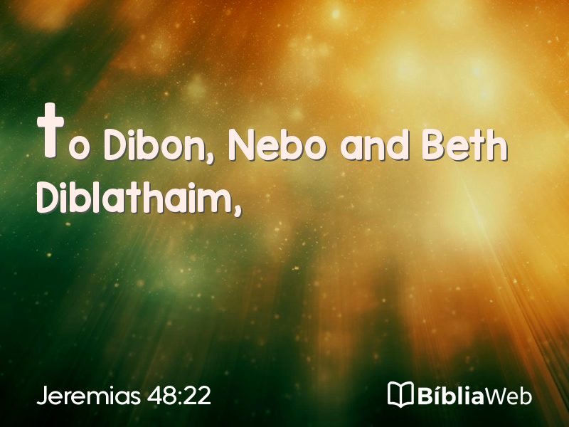 Jeremias 48:22 em imagem para compartilhar