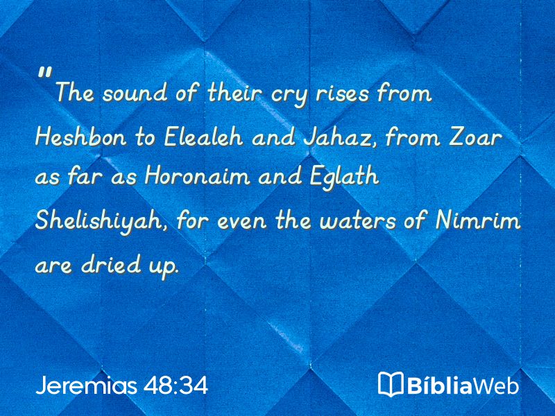 Jeremias 48:34 em imagem para compartilhar